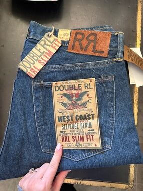 Ralph Lauren Double RL Slim Fit Jeans - Dark Blue